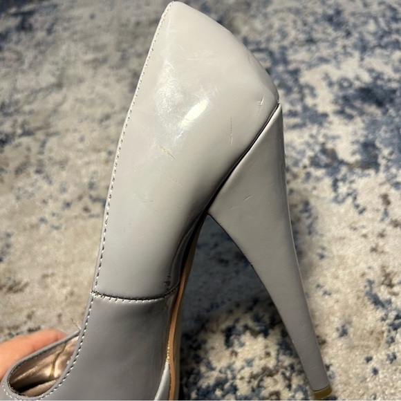 Steve Madden P-Raven Gray Platform Heels Size 7.5 - Picture 9 of 16